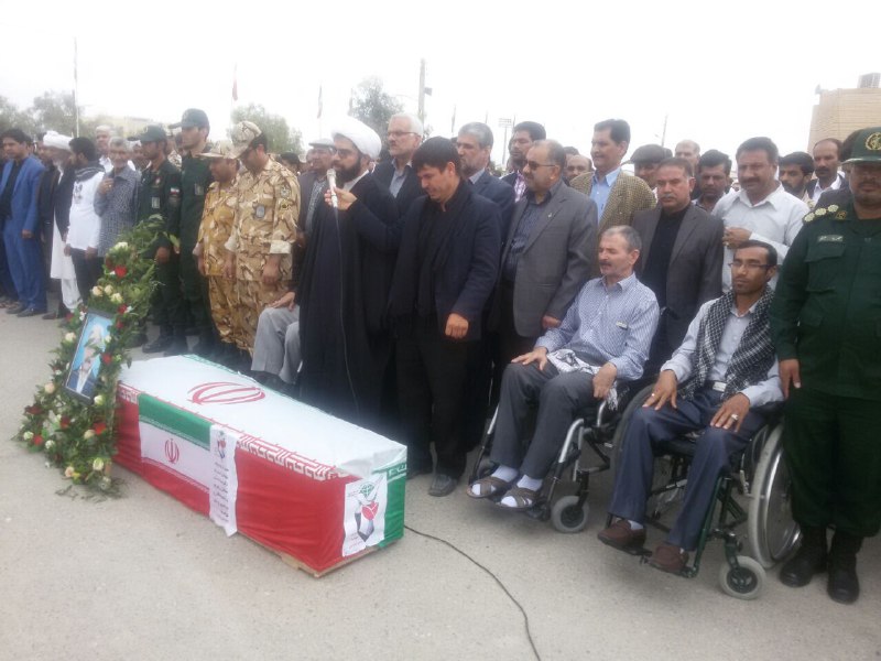 پیوستن جانباز زابلی به همرزمان شهیدش