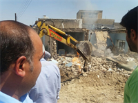 آتش سوزی منزل مسکونی به دلیل حفاری