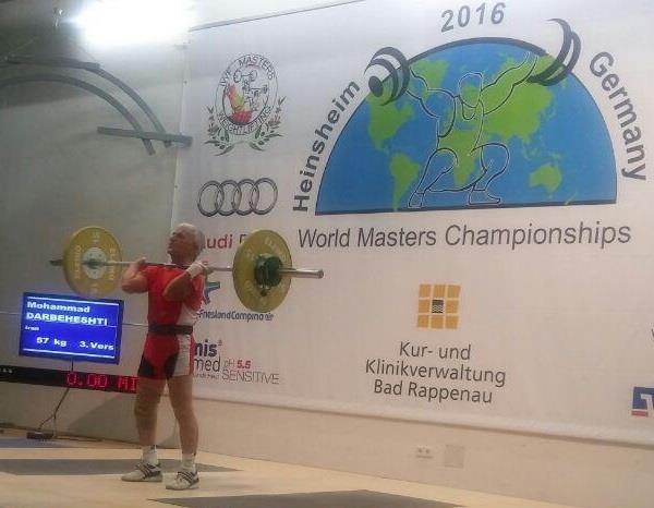 مسابقات وزنه برداری پیشکسوتان جهان؛ دربهشتی ششم شد مسابقات وزنه برداری پیشکسوتان جهان؛ دربهشتی ششم شد