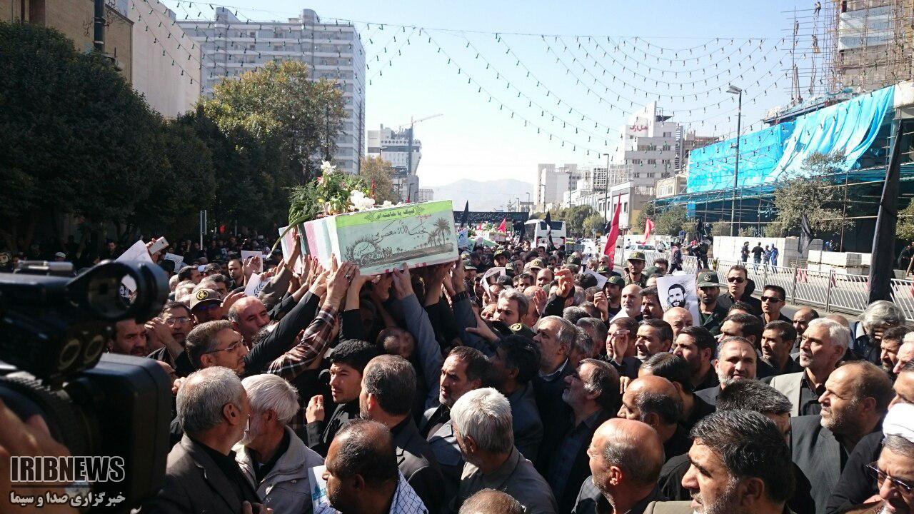 تشییع پیکر مطهر 4 شهید دفاع مقدس امروز در مشهد