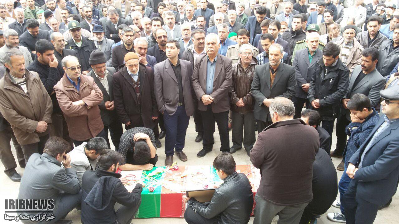 تشییع پیکر شهید عقیل صارمی، جانباز 70درصد