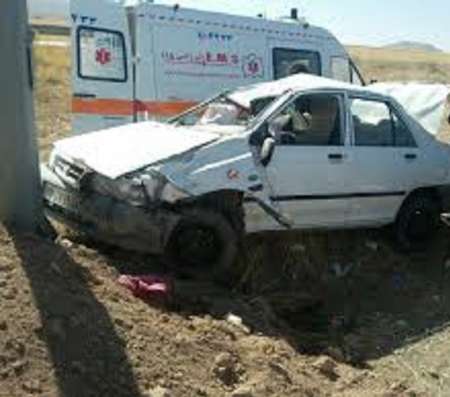 پنج مصدوم بر اثر واژگونی خودرو در محور بجستان- مه ولات