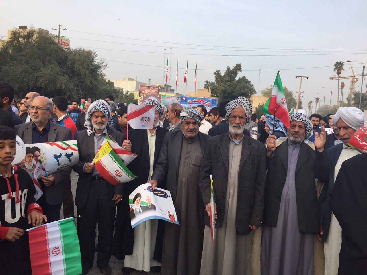 شکوه حضور 96/حضور اقوام در راهپیمایی یوم الله 22 بهمن اهواز شکوه حضور 96/حضور اقوام در راهپیمایی یوم الله 22 بهمن اهواز