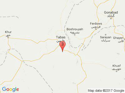 وقوع زمین لرزه در طبس