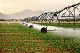 تجهیز اراضی کشاورزی استان به سیستم آبیاری نوین