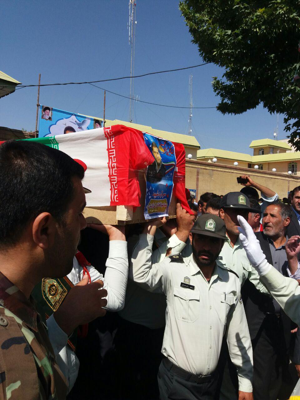 تشییع پیکر شهید نیروی انتظامی در یاسوج