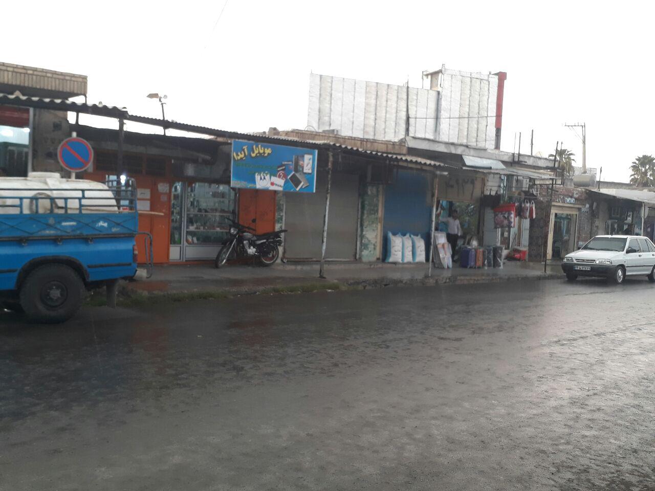 بارش باران در شهر چرام