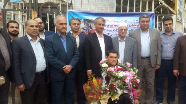 استقبال از بسکتبالیست گلستانی تیم ملی در زادگاهش، گنبدکاووس
