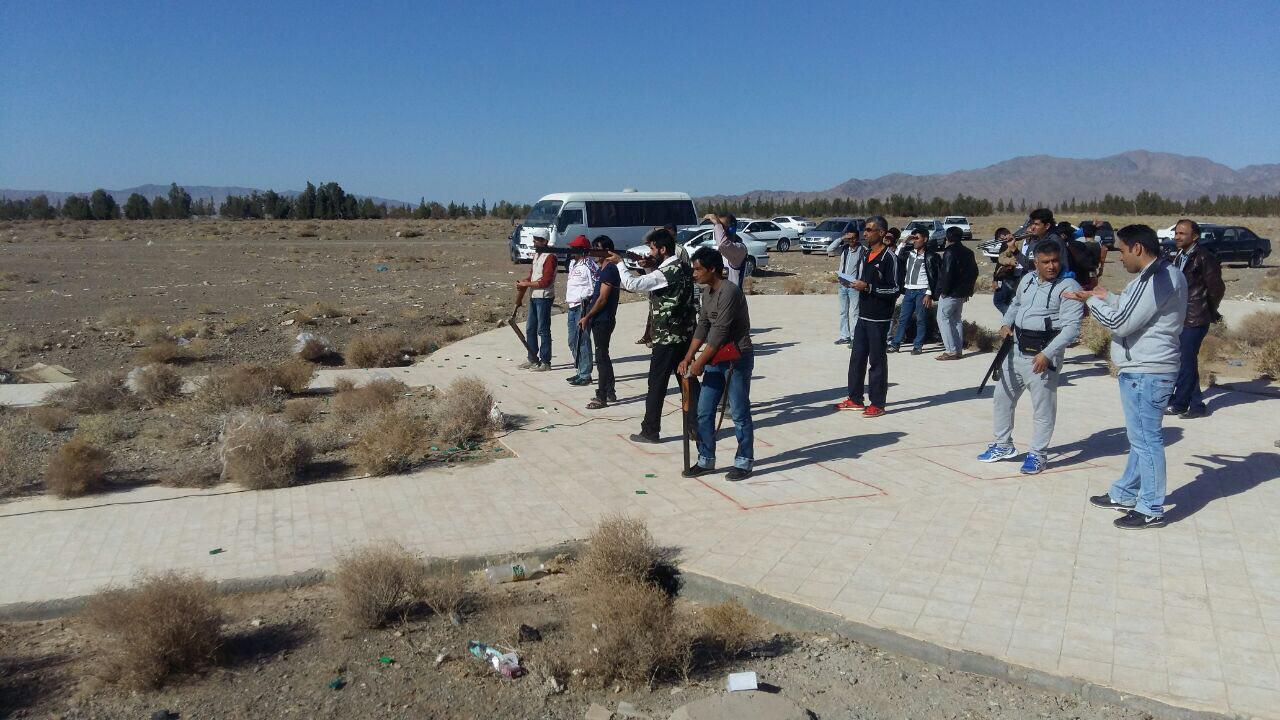برگزاری مسابقات تیراندازی اهداف پروازی در نهبندان