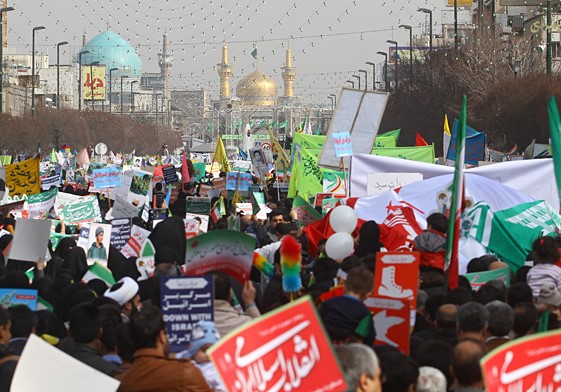 آغاز راهپیمایی پرشور چهلمین سالگرد پیروزی انقلاب در خراسان رضوی