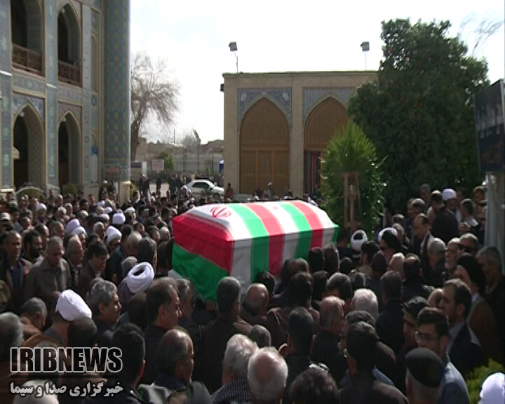 تشییع پیکر جانباز شهید در شیراز