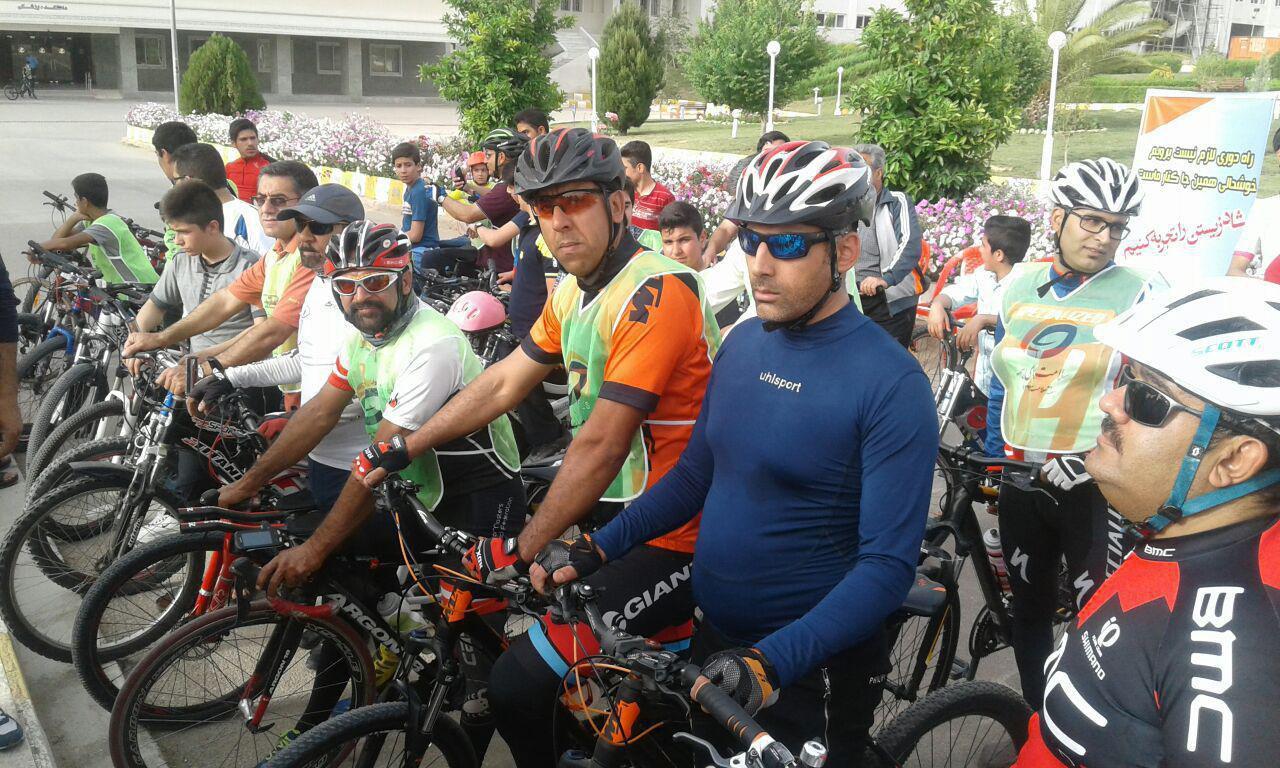 رکاب زنی دوچرخه سواران جهرمی