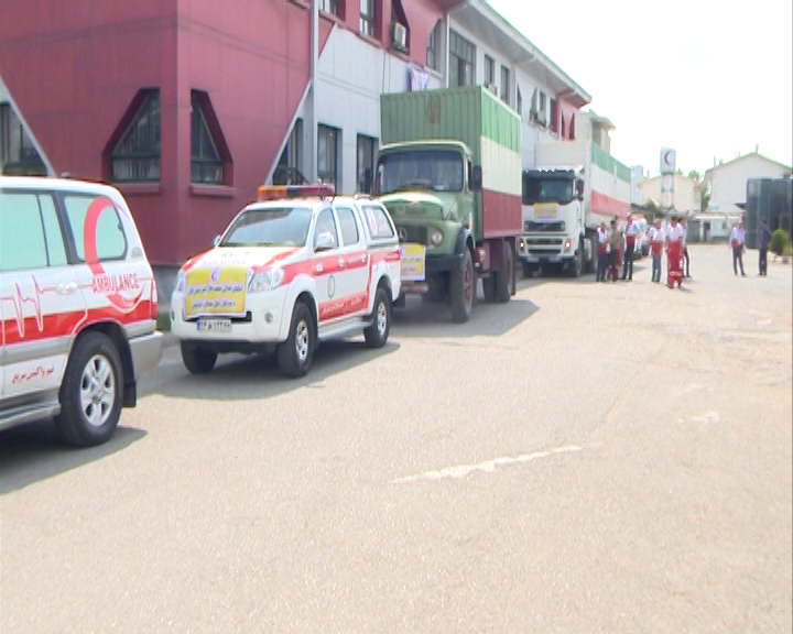 ارسال کمک های مردمی جمعیت هلال احمر گیلان به سیستان و بلوچستان