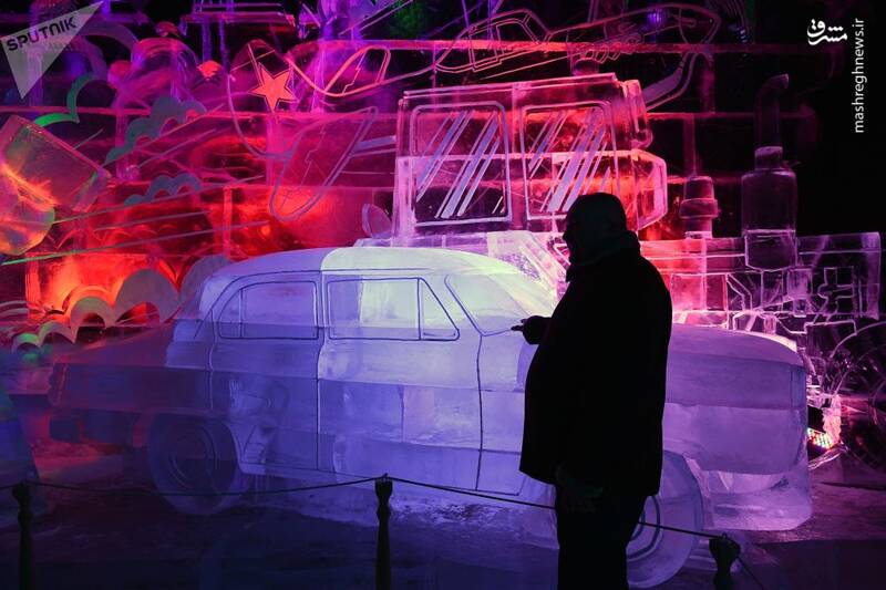 مجسمه‌های یخی در مسکو +تصاویر