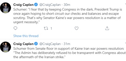 ضرورت حمايت از قطعنامه محدود کردن اختيارات جنگی ترامپ ضرورت حمايت از قطعنامه محدود کردن اختيارات جنگی ترامپ