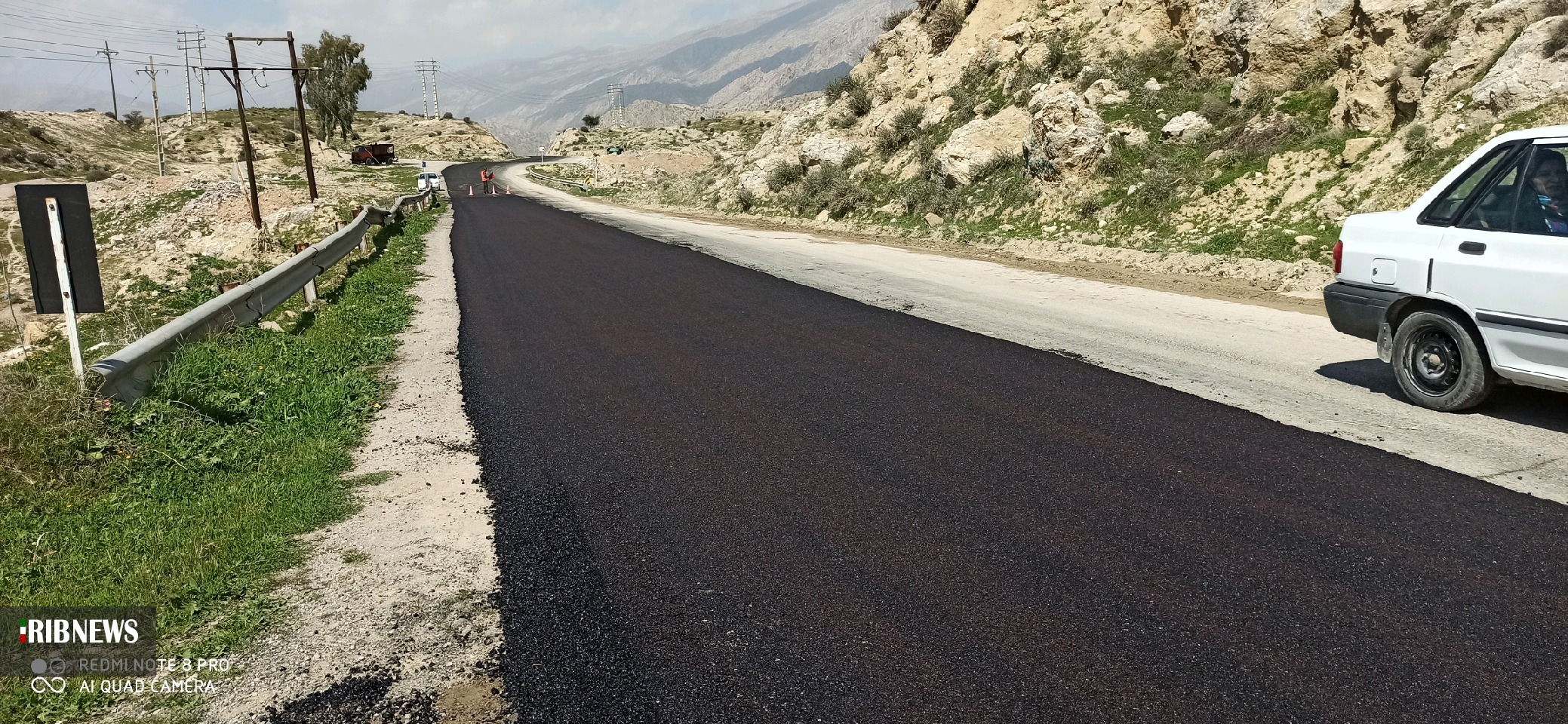 آغاز عملیات اجرایی آسفالت لنده به روستای ایدنک+عکس