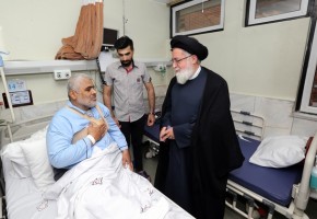 عیادت رئیس بنیاد شهید از یوسف مجتهد جانباز ۷۰ درصد