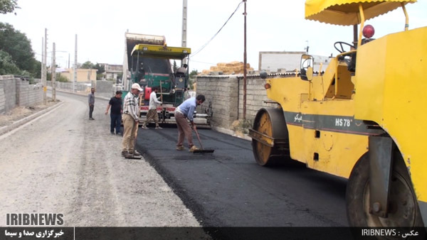 آسفالت معابر اصلی روستاهای اصلاندوز