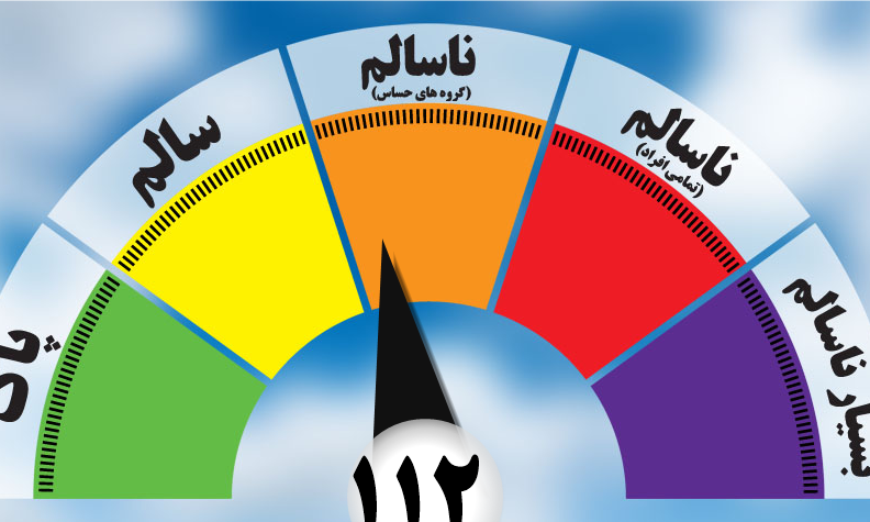 هوای مشهد برای گروههای حساس  همچنان آلوده