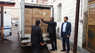 تحویل دومین محموله ماسک وارداتی در قزوین