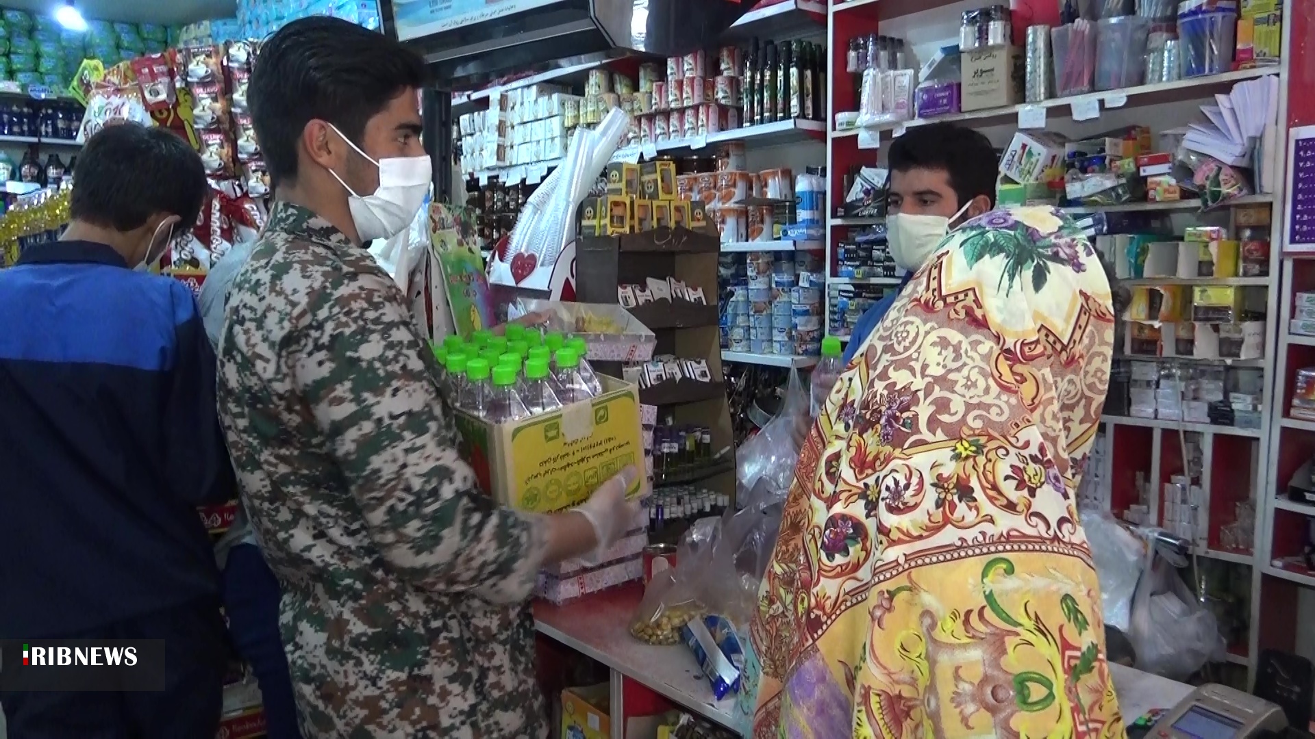 توزیع مواد ضدعفونی کننده در بیرجند