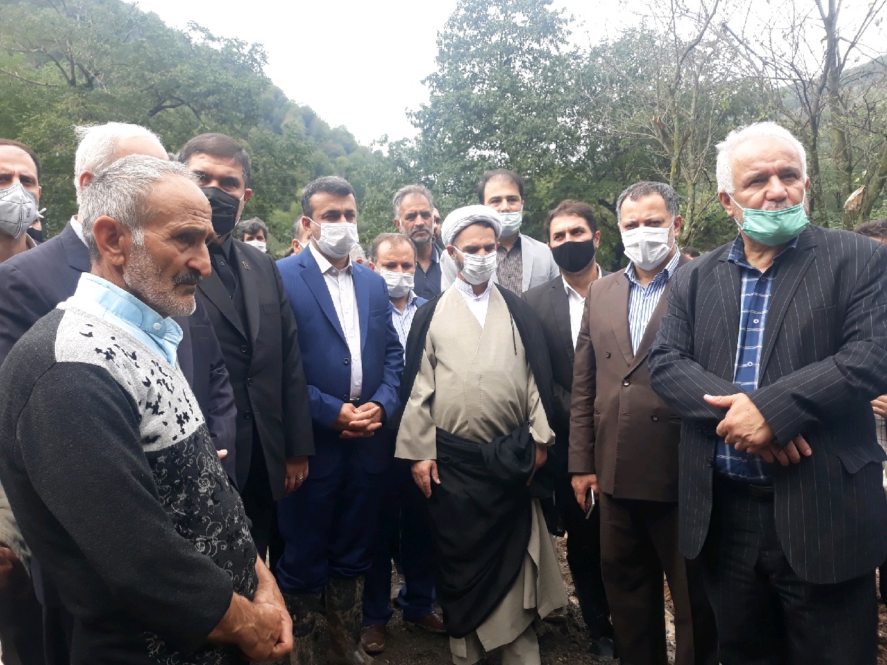 بازدید رییس کل دادگستری گیلان از مناطق سیل زده تالش