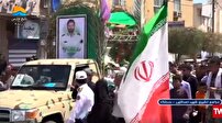 تشییع پیکر شهید اسدالهی در بندرلنگه