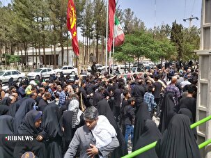 تشییع پیکر شهید تازه تفحص شده در بیرجند