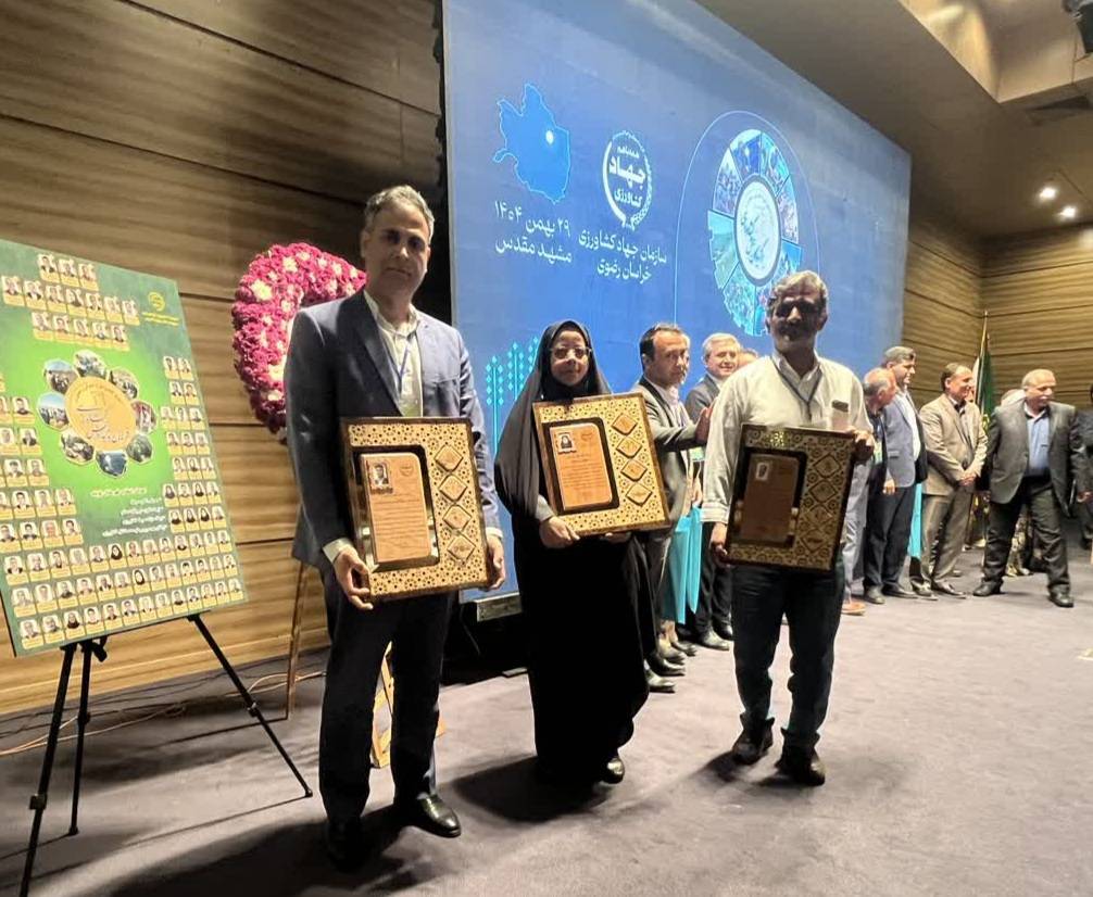 درخشش سه‌گانه سرخس در آئین تجلیل از برگزیدگان بخش کشاورزی