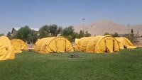 برپایی بیمارستان صحرایی در شهرکرد