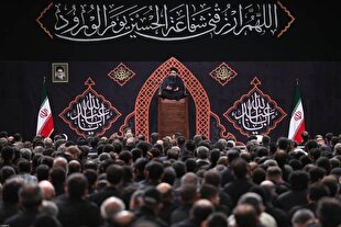 عزاداری شب تاسوعا در حسینیه امام خمینی (ره)