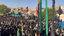 اهالی روستای ساق  در سوگ علمدار