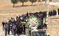 تشییع مادر شهیدحیاتقلی خلجی در لاران