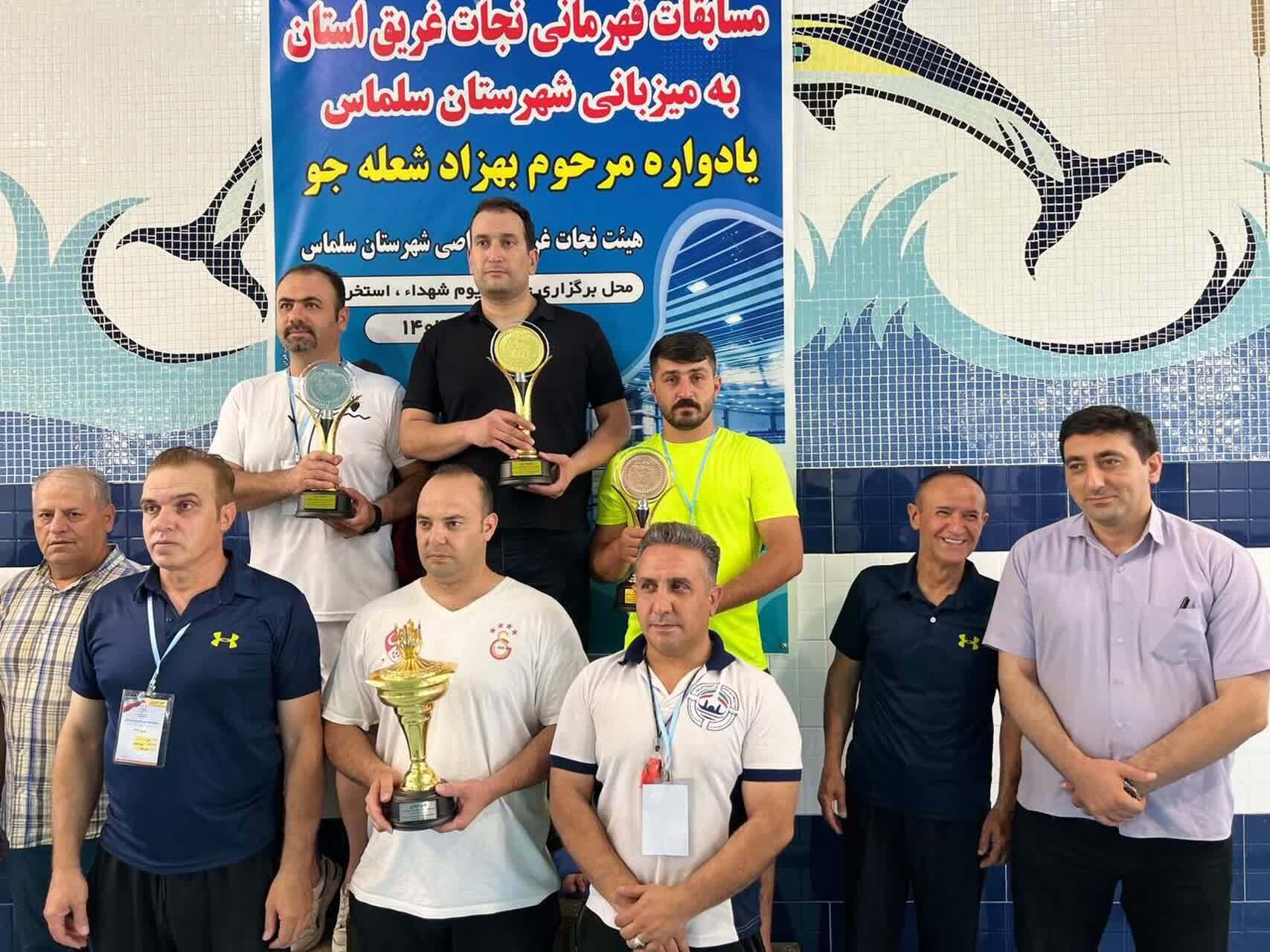 درخشش  نجات غریقان بوکان در مسابقات قهرمانی استان