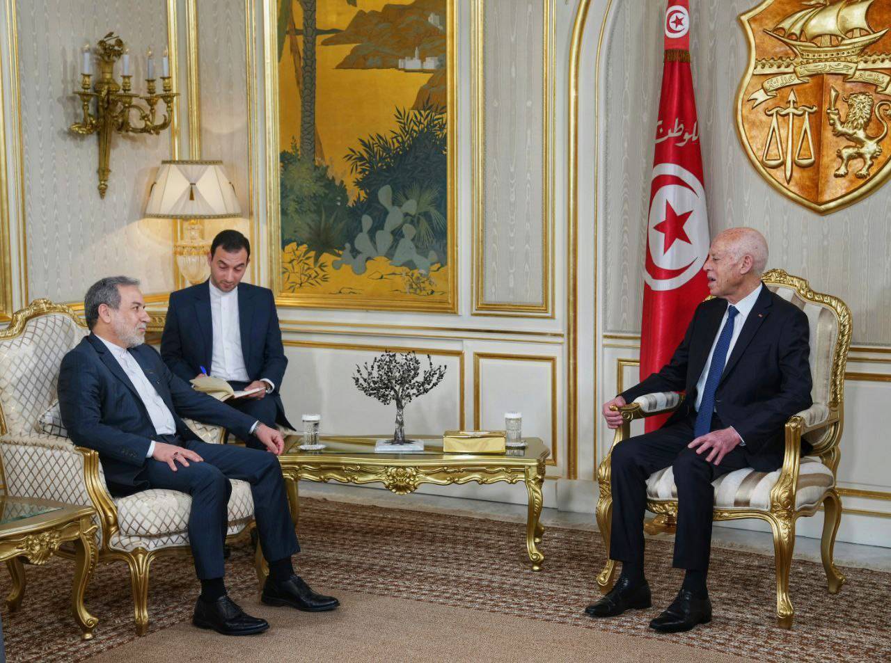 دیدار وزیر امور خارجه با رئیس‌جمهور تونس