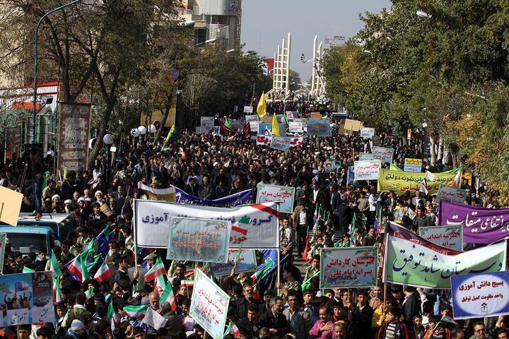 اعلام مسیر‌های راهپیمایی ۱۳ آبان در زنجان