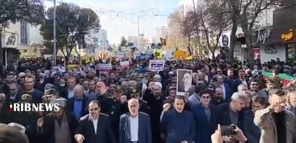 راهپیمایی پرشور ۱۳ آبان در اردبیل