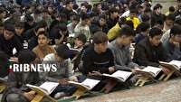 محفل انس با قرآن دانش آموزی در اردبیل