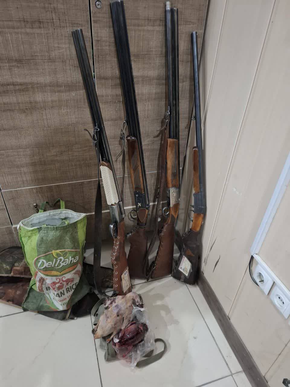 دستگیری شکارچیان غیرمجاز پرندگان وحشی در سامان