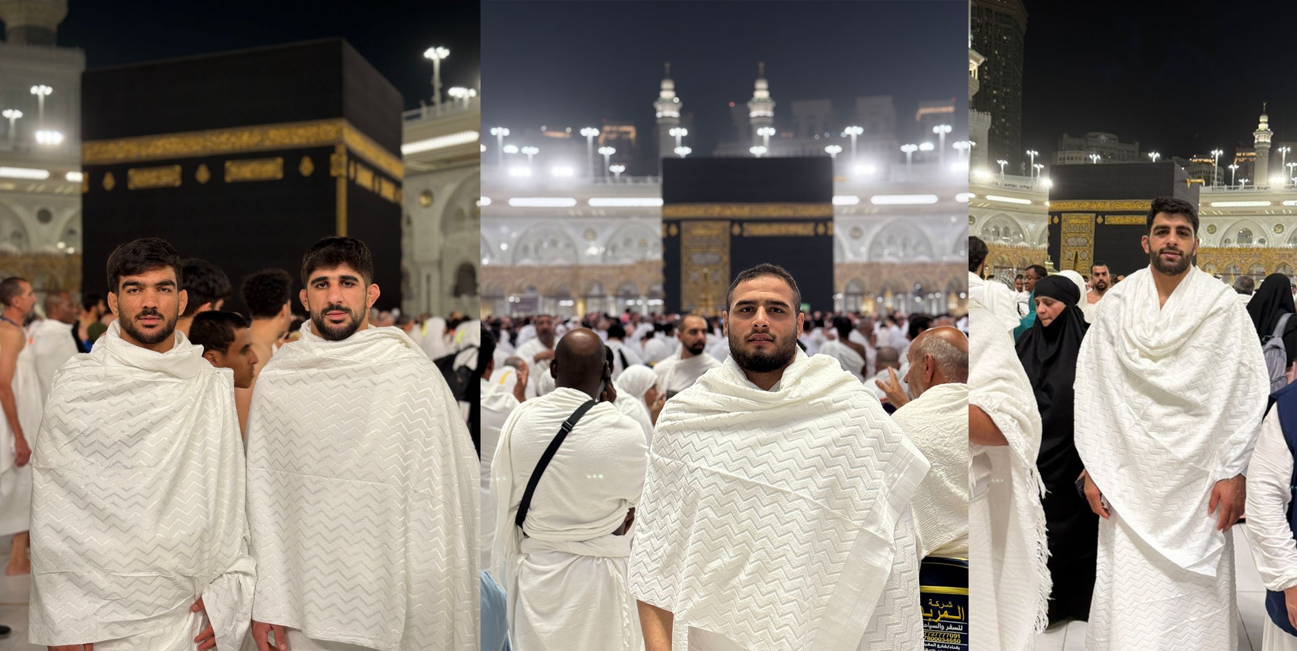 حضور اعضای تیم ملی کشتی فرنگی در خانه خدا حضور اعضای تیم ملی کشتی فرنگی در خانه خدا