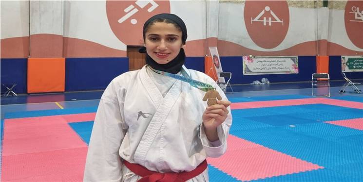 قهرمانی دختر کاراته کای هم استانی در المپیک ناشنویان جهان