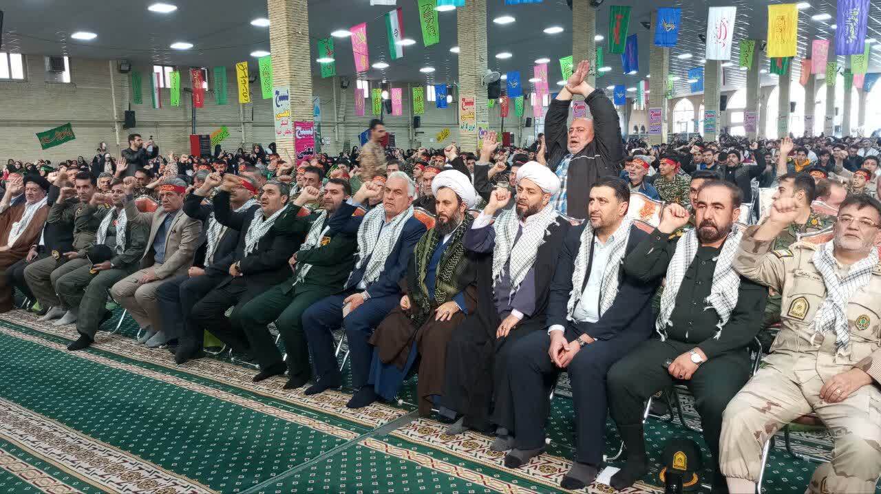 آیین اقتدار بسیج در مصلای امام خمینی رحمت‌الله علیه خوی