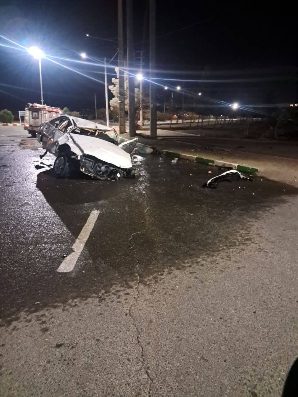 واژگونی پژو پارس با یک جانباخته در سبزوار واژگونی پژو پارس با یک جانباخته در سبزوار