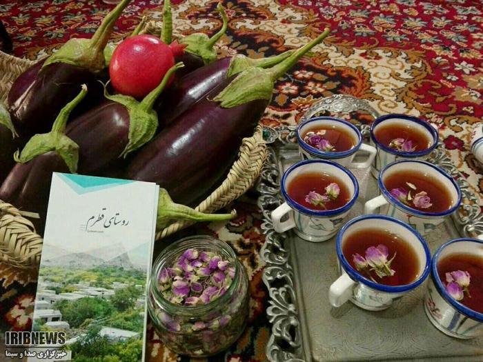 بادمجان و چای گل / بوم گردی قطرم بافق 